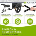 Juskys Fahrradanhänger 90 Liter – Lastenanhänger mit Kupplung & Schutzplane – Bild 6