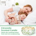 3er Set Citronella Kerzen XXL mit Sojawachs – 280 Stunden Brenndauer für Garten & Terrasse – Bild 3