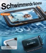 TORRAS IP68 Wasserdichte Handyhülle mit Doppelfächern – 500g Auftrieb für Wassersport – Bild 6
