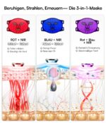 INIA LED Gesichtsmaske mit 4 Modi & 850 nm NIR – Rotlichttherapie für Anti-Aging – Bild 2