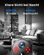 ULEXOR 4K Mini Überwachungskamera – WiFi, PIR-Bewegungserkennung & 150-Tage-Akku – Bild 6