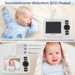 HelloBaby HB2438 Babyphone mit Kamera – 3,2 Zoll Display, Nachtsicht & 305 m Reichweite – Bild 5