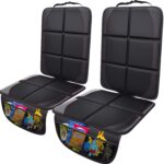 Gimars XL Kindersitzunterlage Auto, 2er-Pack – ISOFIX-geeignet Autositzschoner mit 600D Oxford