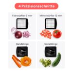 Fullstar PRO 4-in-1 Gemüseschneider – Multifunktionales Küchenwerkzeug mit Spiralschneider & Würfelfunktion – Bild 5