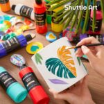 Shuttle Art Acrylfarben Set mit 18 Farben à 250ml – Künstlerqualität für alle Oberflächen – Bild 6