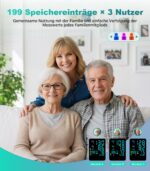 YONLO Automatisches Oberarm-Blutdruckmessgerät mit 2 Manschetten – Für die ganze Familie – Bild 2
