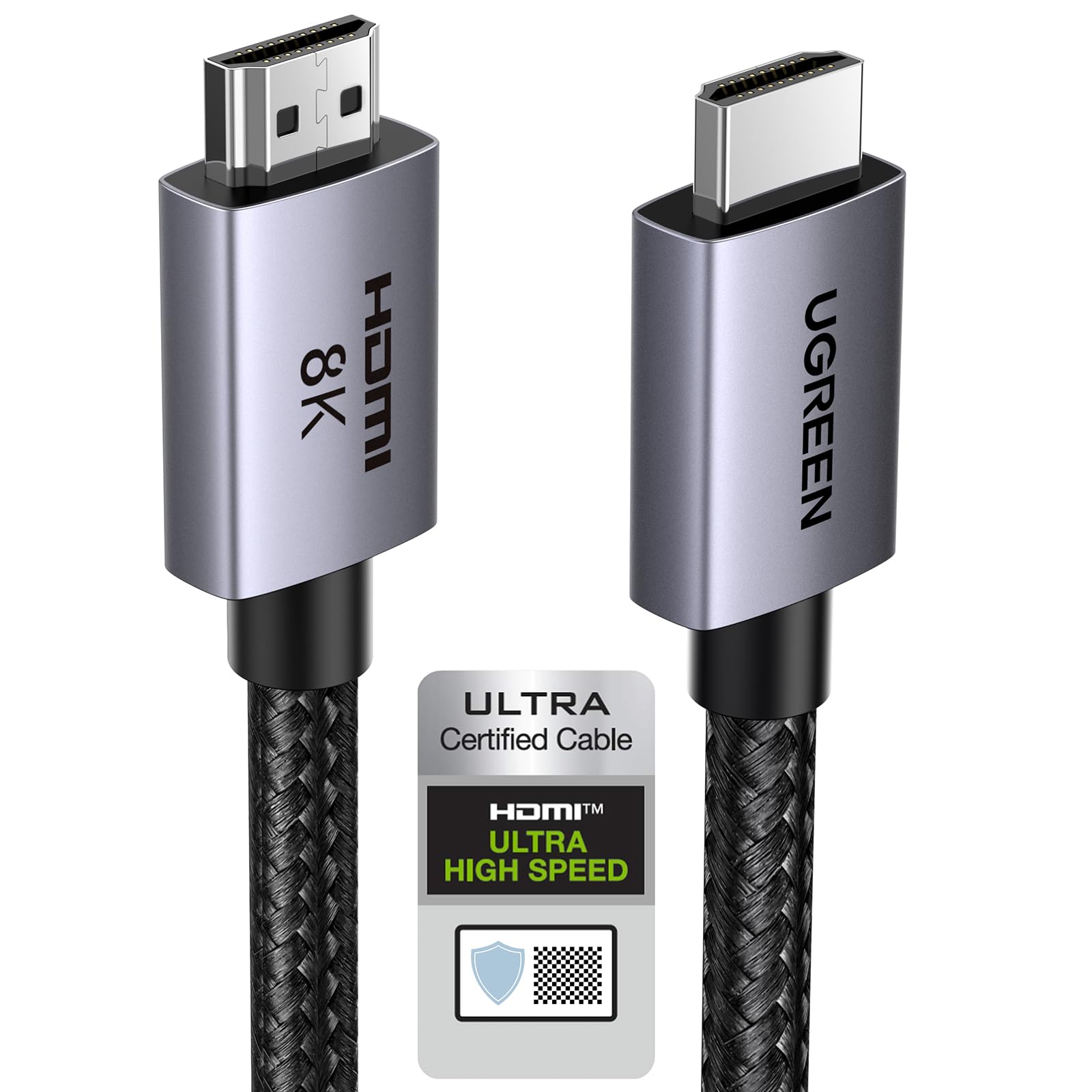 71zjZ-AM8ZL._SY1600_.jpg UGREEN HDMI 2.1 Kabel 5M – 8K@60Hz, 4K@240Hz, 48Gbit/s – Zertifiziert für PS5, Xbox Series X – Bild 1