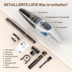 Topipop Handstaubsauger 25000Pa mit waschbarem HEPA-Filter – 45 Min. Laufzeit – Bild 8