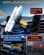 YRU Auto-Handyhalterung mit Vakuumsaugnapf & 360° Drehbar – Wackelfrei für iPhone & Samsung – Bild 8