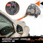 MAIKEHIGH Abschleppseil 5M x 5cm, 10 Tonnen Polyester – Komplettes Off-Road Recovery Kit – Bild 3