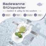 COOSEYA Faltbare Baby-Badewanne mit Stützkissen – Sicher & platzsparend für Neugeborene – Bild 5
