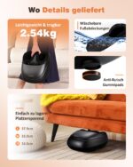 KNQZE Fussmagegerat mit Warmefunktion & Shiatsu – Elektische Fussmassage bis Schuhgrösse 47 – Bild 6