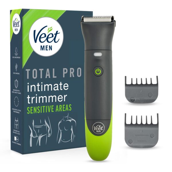 Veet Men Intimate Trimmer – Sicherer Intimrasierer mit SafetyShield für Herren