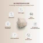 Nutri + Protein Pulver Neutral 1 kg – 80% Eiweiss – Muskelaufbau & Backeiweiß – Bild 3
