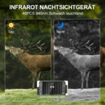 Lutranstra PR5000 4K Wildkamera – 60MP mit WLAN-App & 25m Nachtsicht IP66 – Bild 4