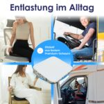 Sitzkeilkissen Auto von DYNMC you – Ergonomische Rückenstütze für aufrechte Sitzhaltung – Bild 6