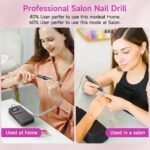HALMAI HMC320 Elektrischer Nagelfräser 40000 RPM – Kabelloser Profi-Nagelfräser mit LCD-Display für Acryl- & Gel-Nägel – Bild 7