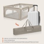 LIONELO Willow Kinderlaufstall 127x187x68cm – Sicherer Spielbereich ab Geburt bis 48 Monate – Bild 6