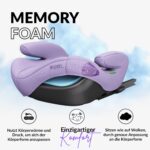 OWEN Sitzerhöhung Auto mit ISOFIX – ECE R129 geprüft für 15–36 kg | Lila – Bild 6