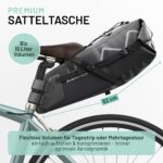 BIKEPACK Satteltasche 15L – Wasserdichte Bikepacking Tasche für Rennrad & Gravelbike – Bild 2