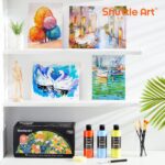 Shuttle Art Acrylfarben Set mit 18 Farben à 250ml – Künstlerqualität für alle Oberflächen – Bild 7