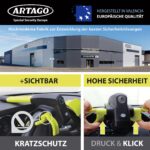 Artago 870 Lenkradkralle 2in1 mit 120dB Alarm & LED – Diebstahlsicherung Auto – Bild 6