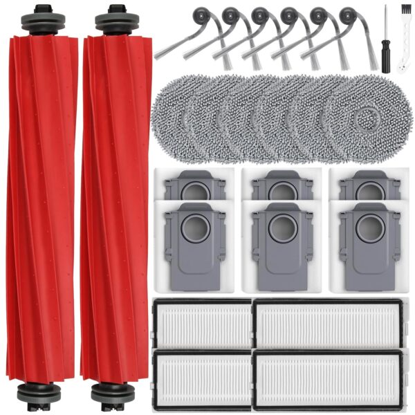 26-teiliges Zubehörset für Roborock QV 35A/QV 35S/QR598/QR798/Qrevo S Pro – Ersatzteile