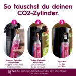 Sodastream Quick Connect CO2-Zylinder 2er-Pack – 120L Sprudelwasser für Terra, Duo, Crystal 3.0 – Bild 3