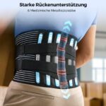 FREETOO Rückenstützgürtel Orthopädisch LWS – Atmungsaktive Lendenwirbelsäule Bandage für Herren & Damen – Bild 3