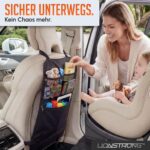 LIONSTRONG Auto Organizer Rücksitz schwarz – Wasserdichter Sitzschutz für alle Fahrzeuge – Bild 7