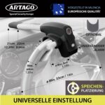 Artago 870 Lenkradkralle 2in1 mit 120dB Alarm & LED – Diebstahlsicherung Auto – Bild 8