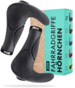 AARON Horn Lenker Griffe mit Gel Dämpfung – Ergonomische Fahrradgriffe für Komfort & Sicherheit