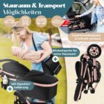 KESSER Loops 4 in 1 Kombikinderwagen – Komplettset von Geburt bis Kleinkindalter – Bild 8