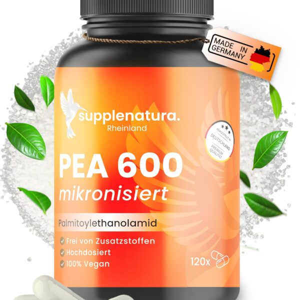 PEA Kapseln 1200mg Palmitoylethanolamid – Mikronisiert & Hochdosiert – 120 Kapseln