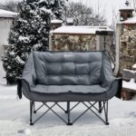 Portal Doppel-Campingstuhl 272 kg belastbar – Gepolstertes Campingsofa mit Tragetasche – Bild 8