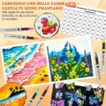 Vozuna 120er Acrylstifte Set wasserfest – Acrylmarker mit flexibler Pinselspitze für Steine, Glas & Holz – Bild 6