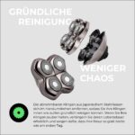 Skull Shaver Pitbull Silver Pro SX5 – Kabelloses Kopf- und Gesichtsrasierer Nass & Trocken – Bild 8