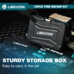 LIBRATON 78-teiliges Reifenreparaturset – Profi-Pannenhilfe für Auto, Motorrad & LKW – Bild 8