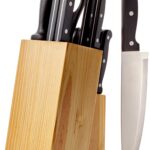 Amazon Basics 14-teiliges Messer-Set mit Messerblock – Professionelle Küchenmesser aus Edelstahl