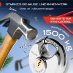 TRIBURG Anhängerschloss mit Rundschloss – Versicherungskonform & Diebstahlschutz für Anhänger – Bild 7