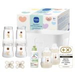 MAM Easy Start Anti-Colic Set – Babyflasche mit Schnuller & Flaschenkorb für Neugeborene