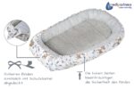 Medi Partners Babynest 100x60cm – 5-teiliges Kuschelnest aus Bio-Baumwolle für Neugeborene – Bild 9