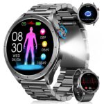 RUXINGX Smartwatch Herren mit EKG+HRV & AI-GPT – 1,53" Gesundheitsuhr mit 120+ Sportmodi