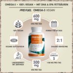 ProFuel Omega-3 vegan Kapseln 120x – 600mg DHA + 300mg EPA – hochdosiert für Herz & Gehirn – Bild 2