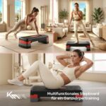 KM Fit Fitness Stepper – 3-fach höhenverstellbar, bis 200 kg belastbar – Bild 8