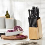 Amazon Basics 14-teiliges Messer-Set mit Messerblock – Professionelle Küchenmesser aus Edelstahl – Bild 2
