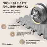 BeMaxx Schutzmatten Set 18er Puzzlematte – Bodenschutz für Fitness & Sportgeräte – Bild 5