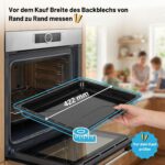 ICQN Backblech & Gitter Set 42x37 cm – Emailliert & Verchromt für Electrolux & AEG – Bild 4