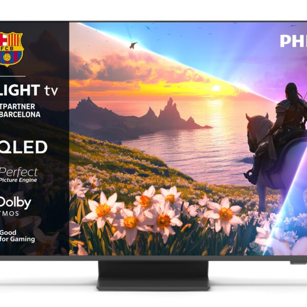Philips 55PUS8600 55 Zoll 4K QLED Smart TV – Ambilight, P5 Engine & Dolby Atmos