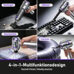 botatio Handstaubsauger 25000Pa 4-in-1 mit Digital Display & Selbstentleerung – Akku – Bild 5